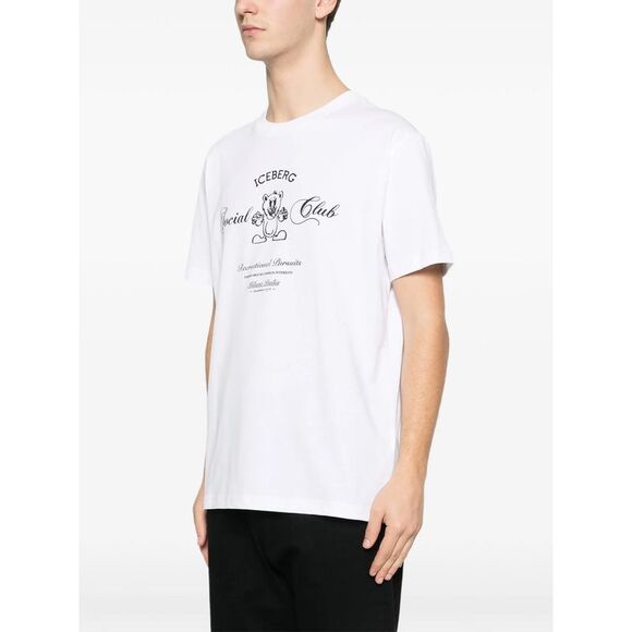Iceberg White T-Shirts & Vests - T-Shirts Men